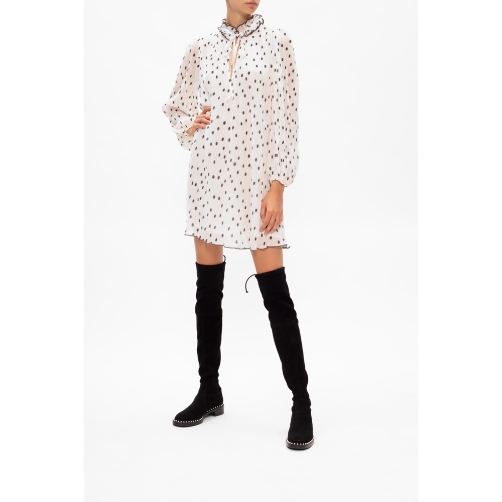 RARE Stuart Weitzman Lowland Pearl Suede Boots